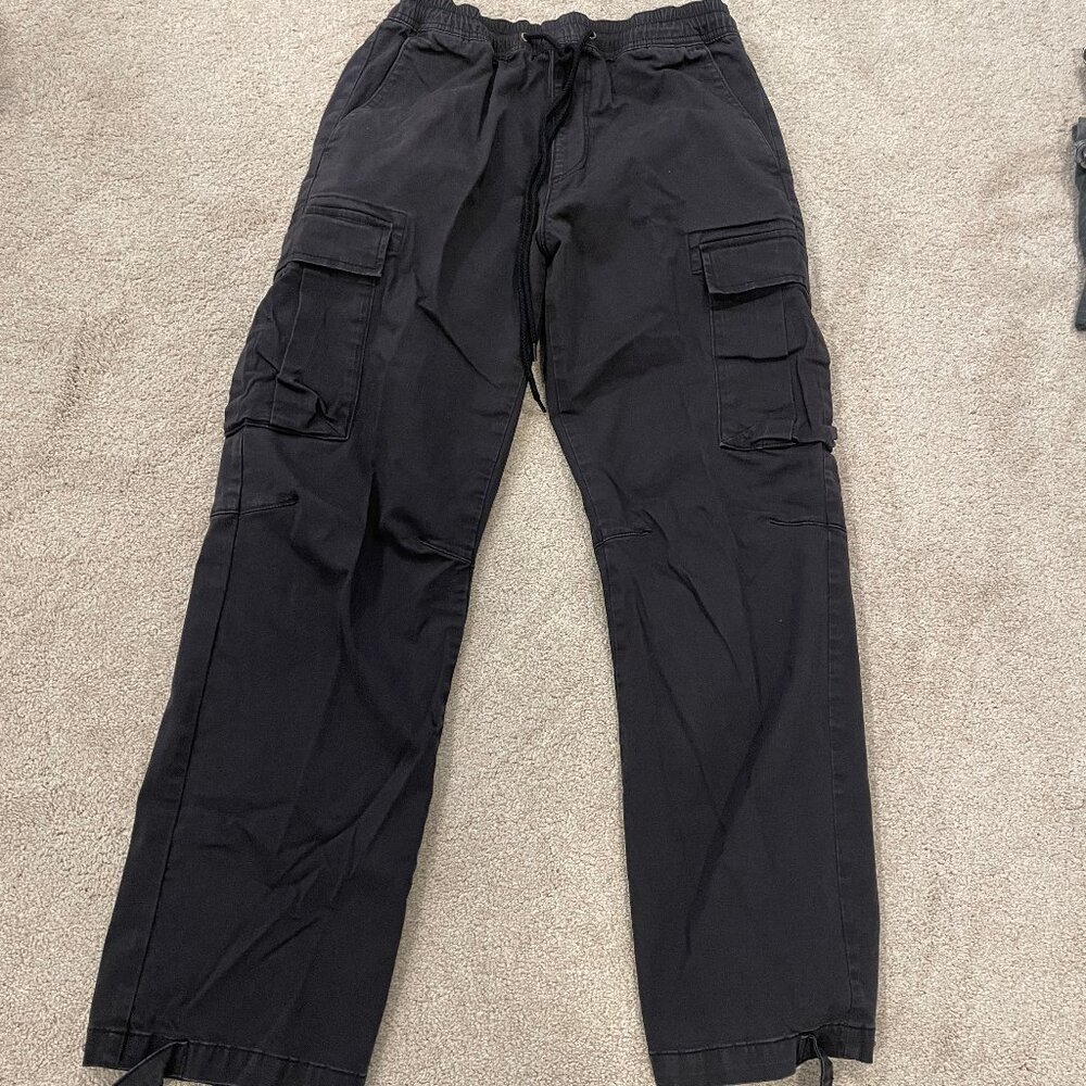 Pacsun Men's Baggy Cargo Pants Black